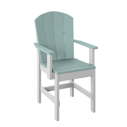 Polybird - Fanback Dining Chair Sage And White - P8-R-SG-WT view 1