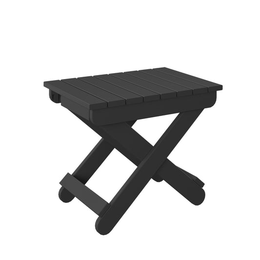 Polybird - Folding End Table Black - P46-BK view 1
