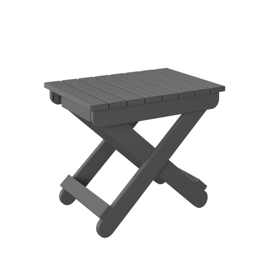 Polybird - Folding End Table Charcoal - P46-CH view 1