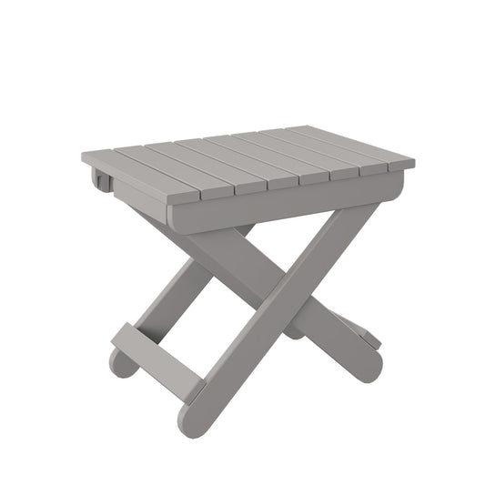 Polybird - Folding End Table Light Gray - P46-LG view 1