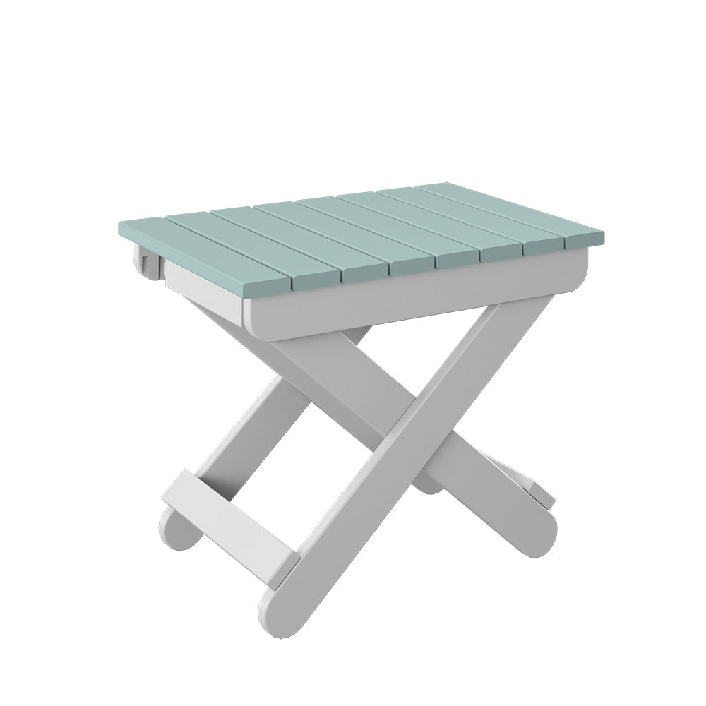 Polybird - Folding End Table Sage And White - P46-SG-WT view 1