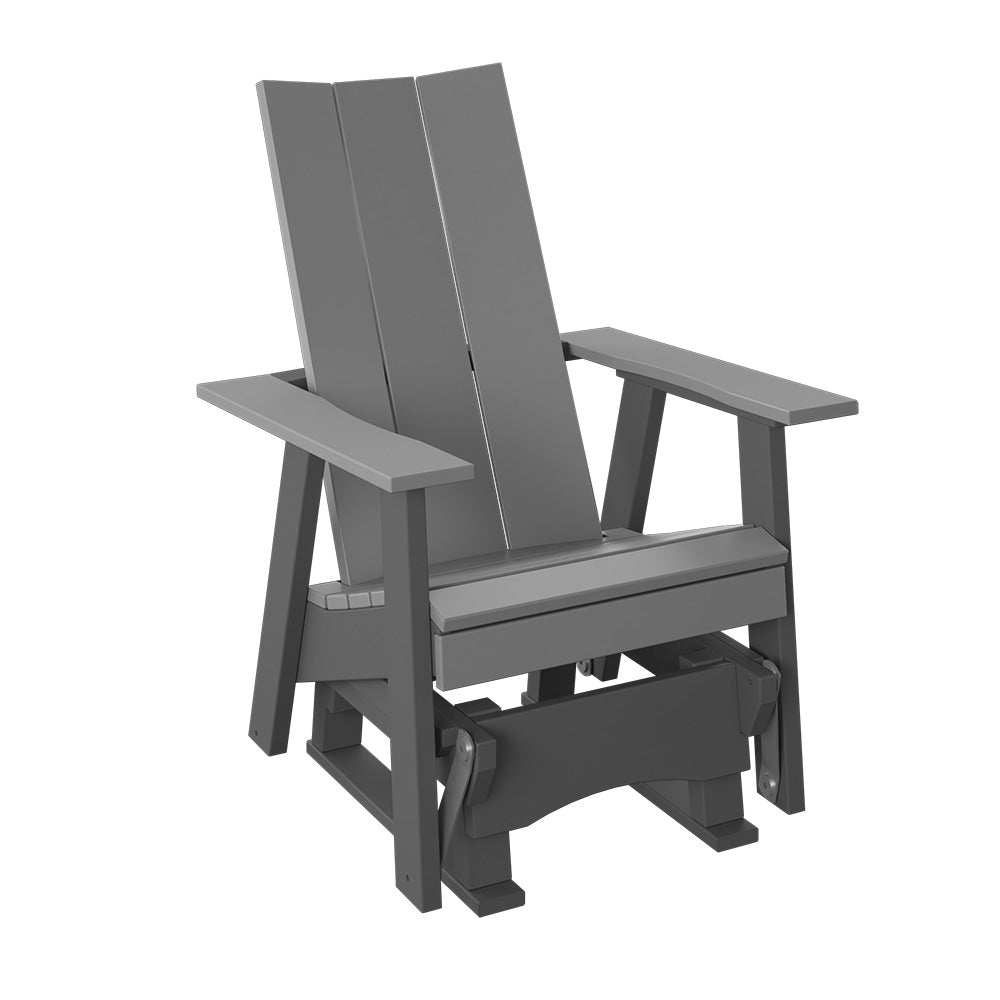 Polybird - Modern 2' Glider Chair Light Gray And Charcoal - P62-LG-CH view 1