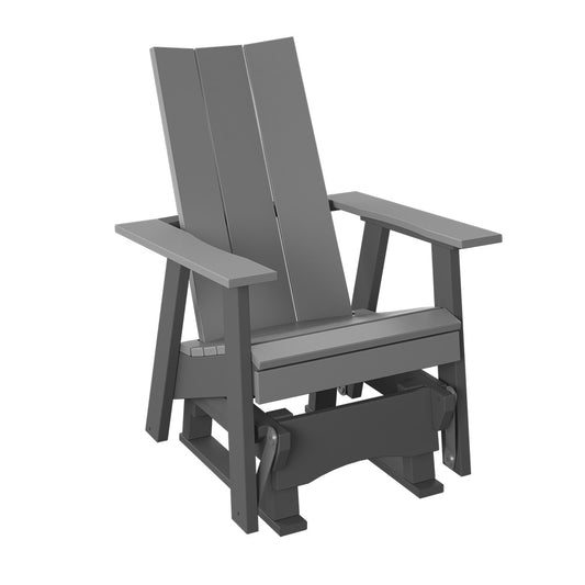 Polybird - Modern 2' Glider Chair Light Gray And Charcoal - P62-LG-CH view 1