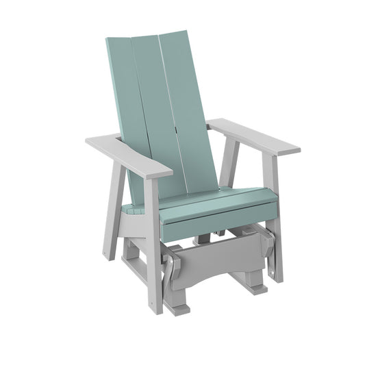 Polybird - Modern 2' Glider Chair Sage And White - P62-SG-WT view 1