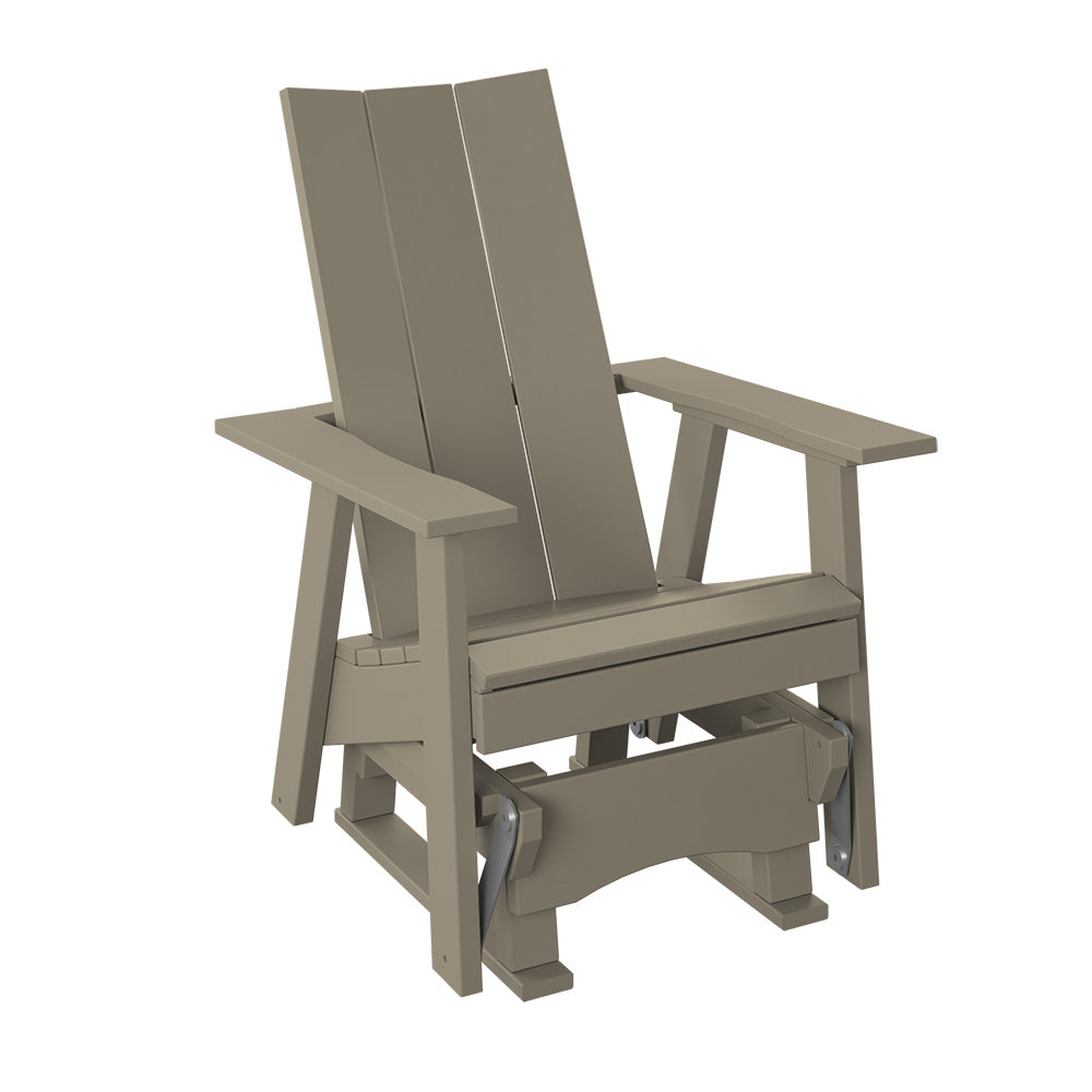 Polybird - Modern 2' Glider Chair Weatherwood - P62-WW view 1