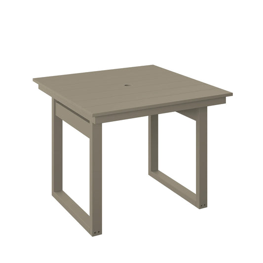 Polybird - Modern 38" Square Table Weatherwood - P131-R-WW view 1