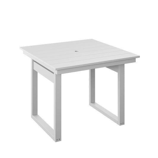 Polybird - Modern 38" Square Table White - P131-R-WT view 1