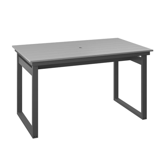 Polybird - Modern 38" X 64" Table "Counter Height" Light Gray And Charcoal - P132-C-LG-CH view 1