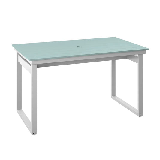Polybird - Modern 38" X 64" Table "Counter Height" Sage And White - P132-C-SG-WT view 1