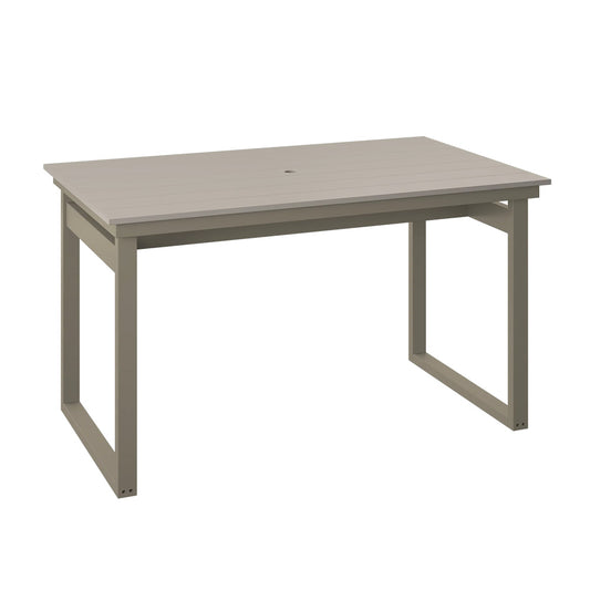 Polybird - Modern 38" X 64" Table "Counter Height" Sand And Weatherwood - P132-C-SN-WW view 1