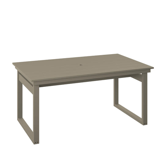 Polybird - Modern 38" X 64" Table Weatherwood - P132-R-WW view 1