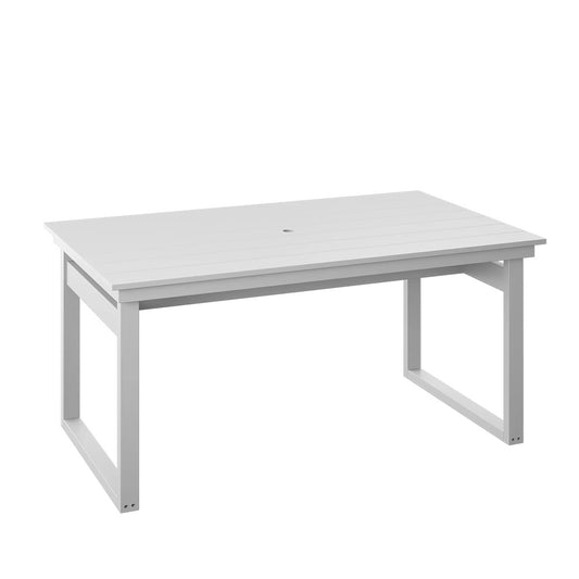 Polybird - Modern 38" X 64" Table White - P132-R-WT view 1