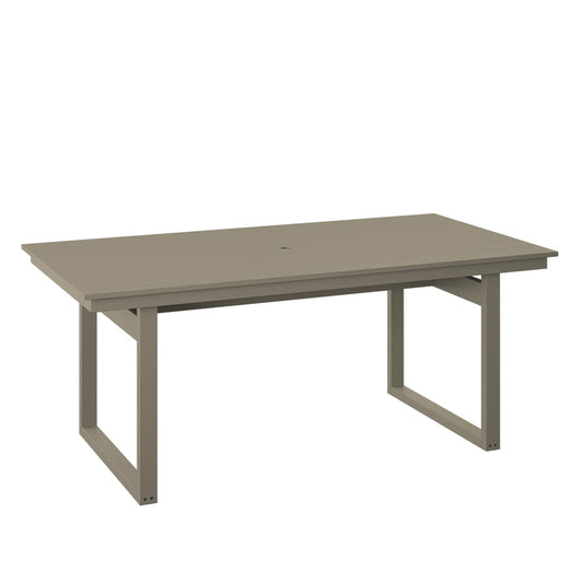 Polybird - Modern 38" X 74" Table Weatherwood - P133-R-WW view 1
