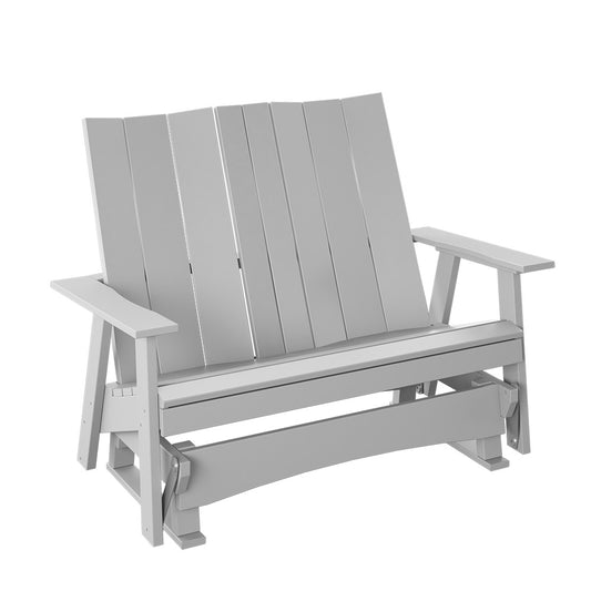 Polybird - Modern 4' Glider Bench White - P63-WT view 1