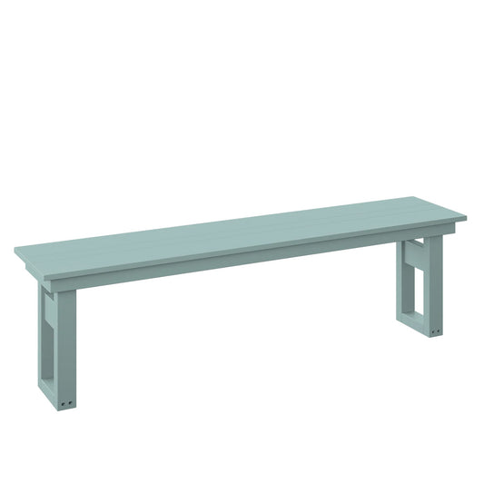 Polybird - Modern 64" Dining Bench Sage - P130-R-SG view 1
