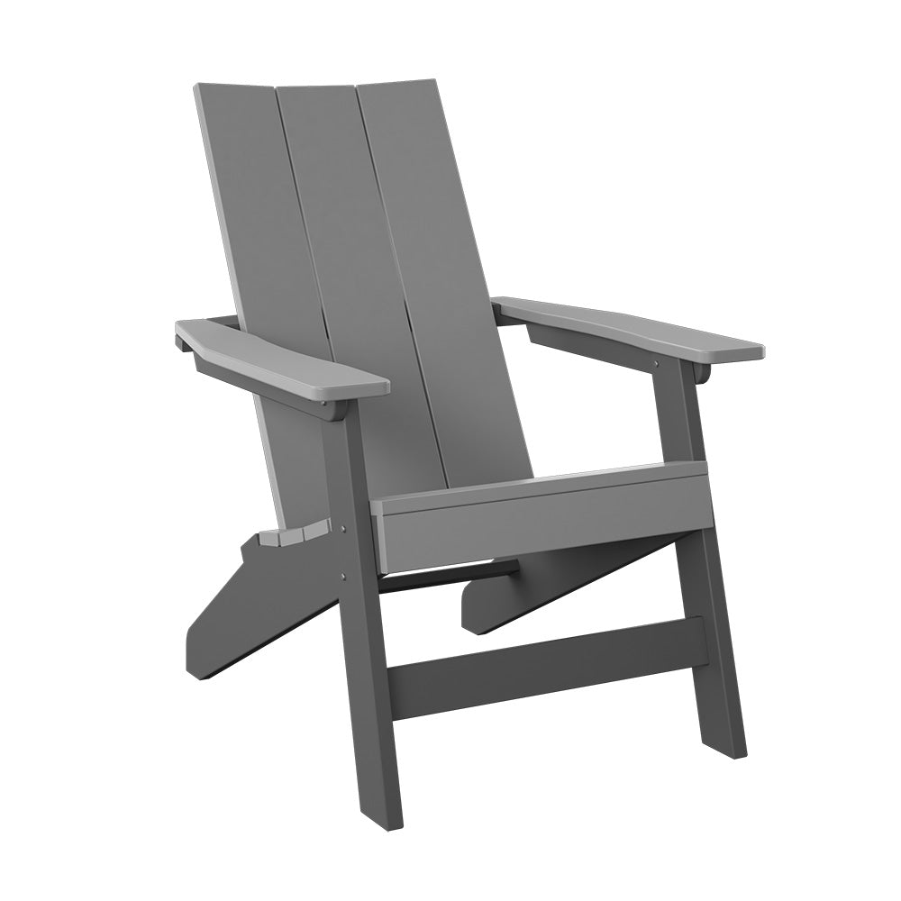 Polybird - Modern Adirondack Light Gray And Charcoal - P60-LG-CH view 1