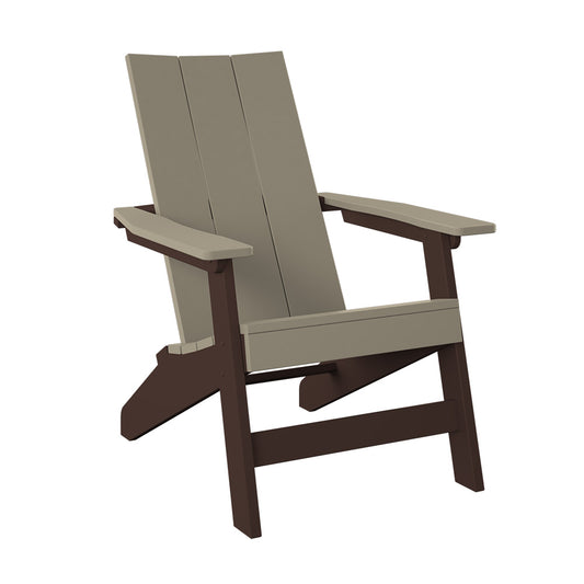 Polybird - Modern Adirondack Weatherwood And Tudor Brown - P60-WW-TB view 1