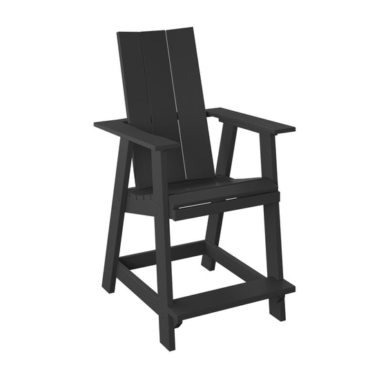 Polybird - Modern Balcony Chair Black - P64-BK view 1