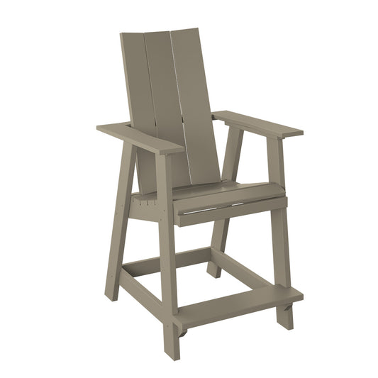 Polybird - Modern Balcony Chair Weatherwood - P64-WW view 1