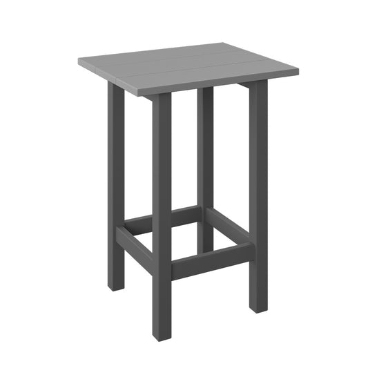 Polybird - Modern Balcony End Table light Gray And Charcoal - P65-LG-CH view 1