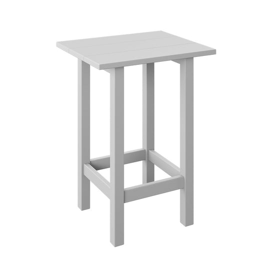 Polybird - Modern Balcony End Table White - P65-WT view 1