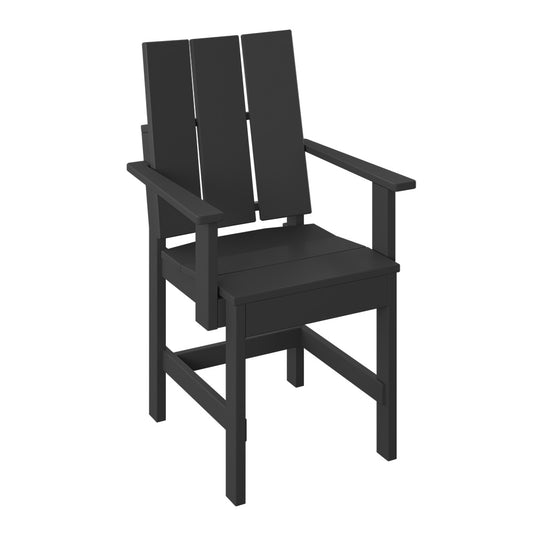Polybird - Modern Dining Chair Black - P9-R-BK view 1