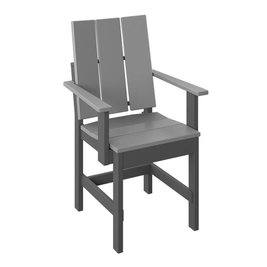 Polybird - Modern Dining Chair Light Gray And Charcoal - P9-R-LG-CH view 1
