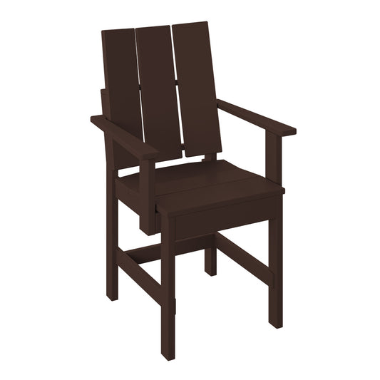Polybird - Modern Dining Chair Tudor Brown - P9-R-TB view 1