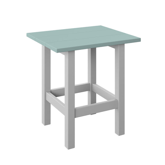 Polybird - Modern End Table sage And White - P66-SG-WT view 1