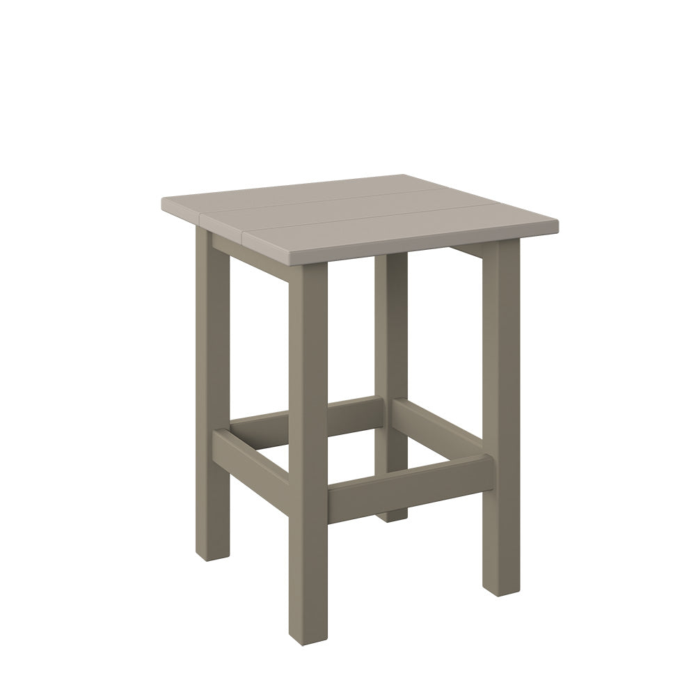 Polybird - Modern End Table sand And Weatherwood - P66-SN-WW view 1