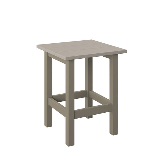 Polybird - Modern End Table sand And Weatherwood - P66-SN-WW view 1
