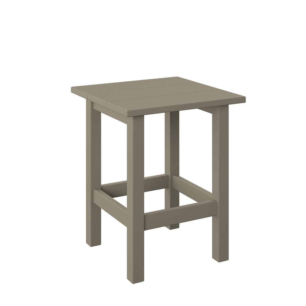 Polybird - Modern End Table weatherwood - P66-WW view 1