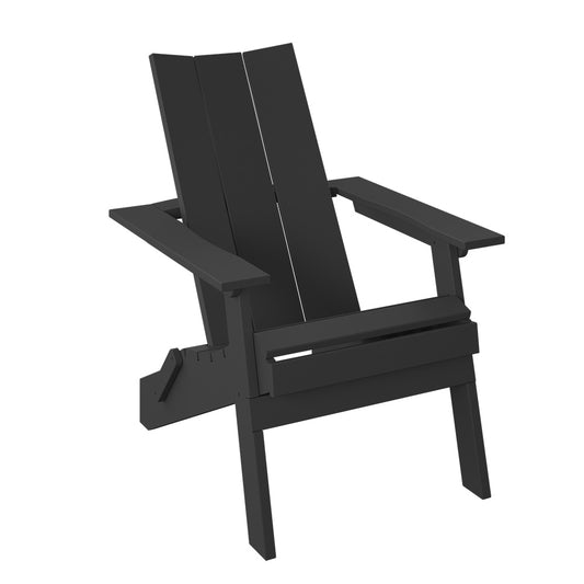 Polybird - Modern Folding Adirondack Black - P61-BK view 1