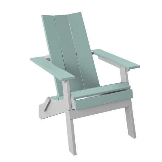 Polybird - Modern Folding Adirondack Sage And White - P61-SG-WT view 1