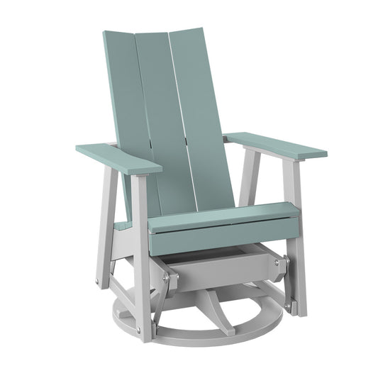 Polybird - Modern Swivel Glider Sage And White - P69-SG-WT view 1
