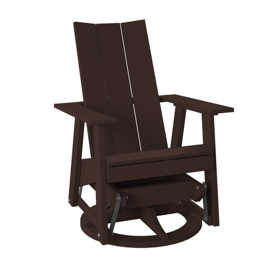 Polybird - Modern Swivel Glider Tudor Brown - P69-TB view 1