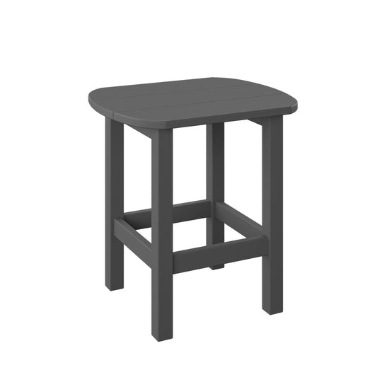 Polybird - Oval End Table Charcoal - P52-CH view 1