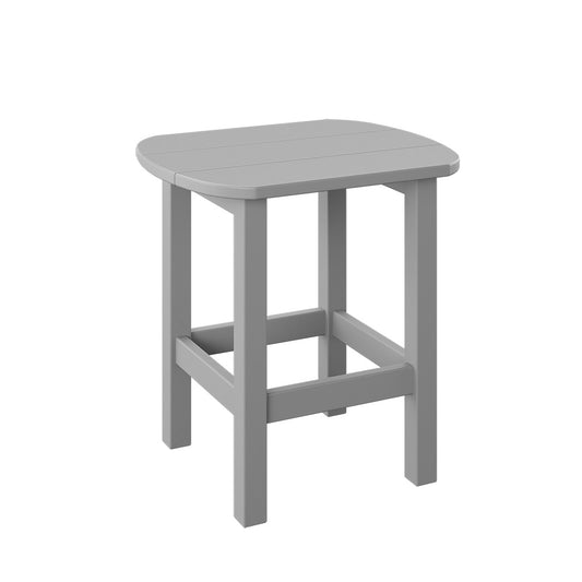 Polybird - Oval End Table Light Gray - P52-LG view 1