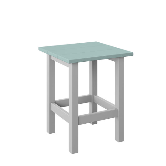 Polybird - Oval End Table Sage And White - P52-SG-WT view 1
