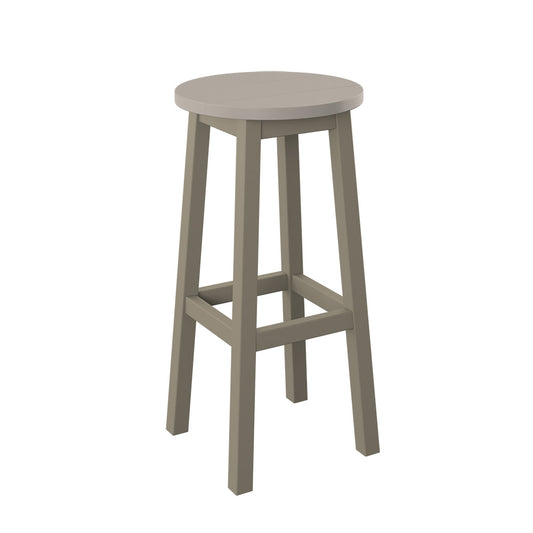 Polybird - Round Bar Stool "Bar Height" Sand And Weatherwood - P94-B-SN-WW view 1