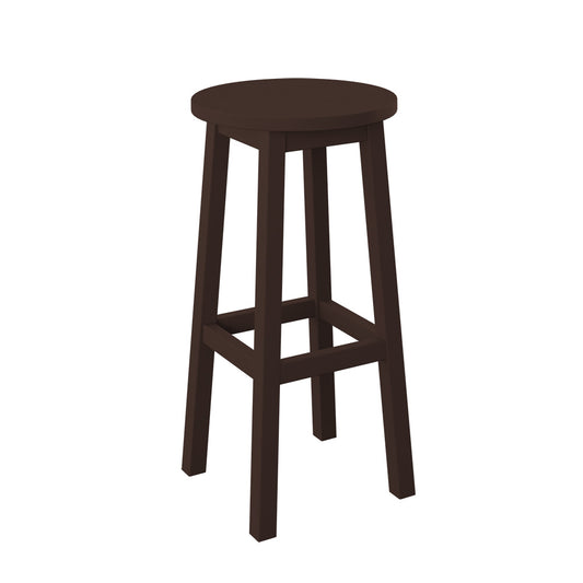 Polybird - Round Bar Stool "Bar Height" Tudor Brown - P94-B-TB view 1