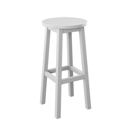 Polybird - Round Bar Stool "Bar Height" White - P94-B-WT view 1