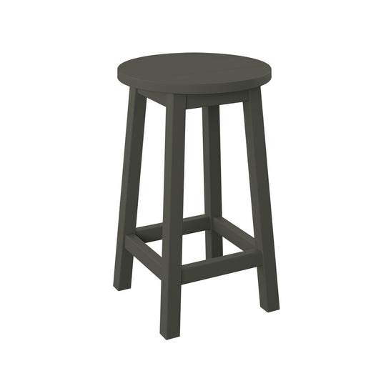 Polybird - Round Bar Stool "Counter Height" Coffee - P94-C-CF view 1