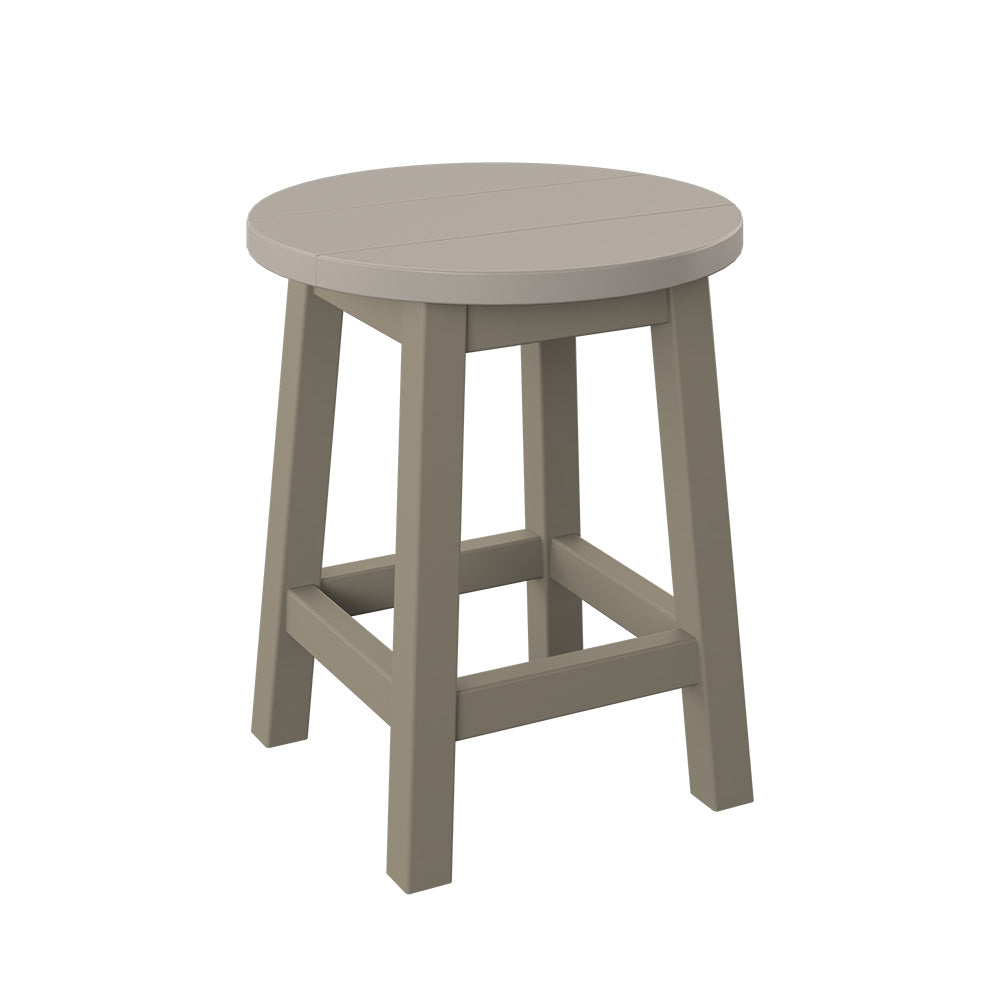 Polybird - Round Bar Stool Sand And Weatherwood - P94-R-SN-WW view 1