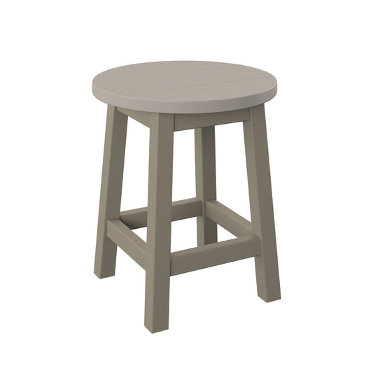 Polybird - Round Bar Stool Sand And Weatherwood - P94-R-SN-WW view 1