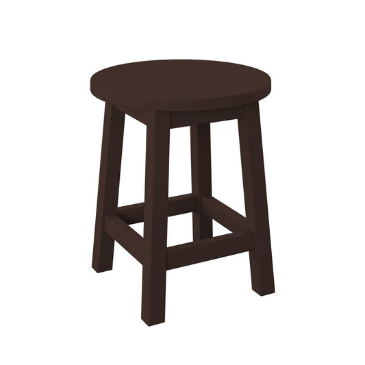 Polybird - Round Bar Stool Tudor Brown - P94-R-TB view 1