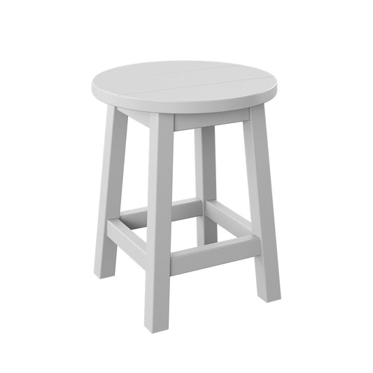 Polybird - Round Bar Stool White - P94-R-WT view 1