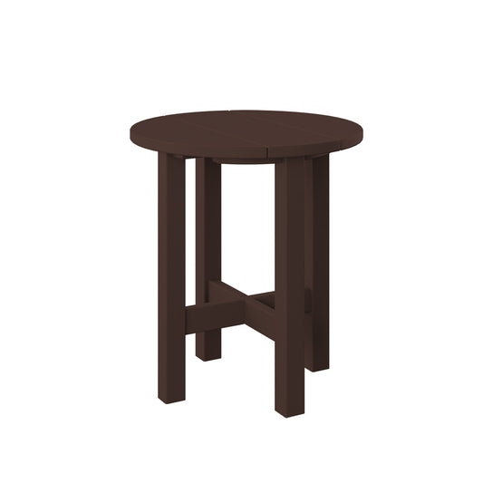 Polybird - Round End Table Tudor Brown - P53-TB view 1