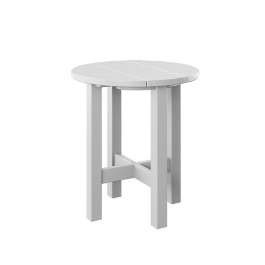 Polybird - Round End Table White - P53-WT view 1