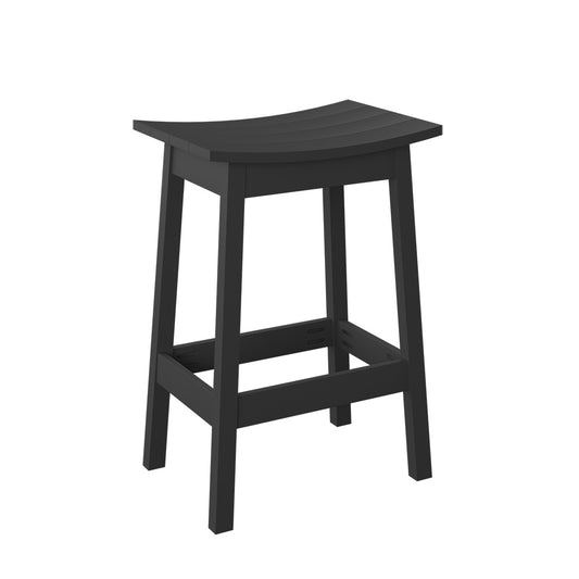Polybird - Saddle Stool "Bar Height" Black - P93-B-BK view 1
